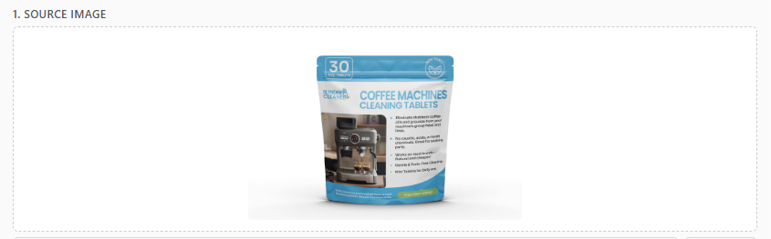 Original product pouch — coffee machine cleaning tablets